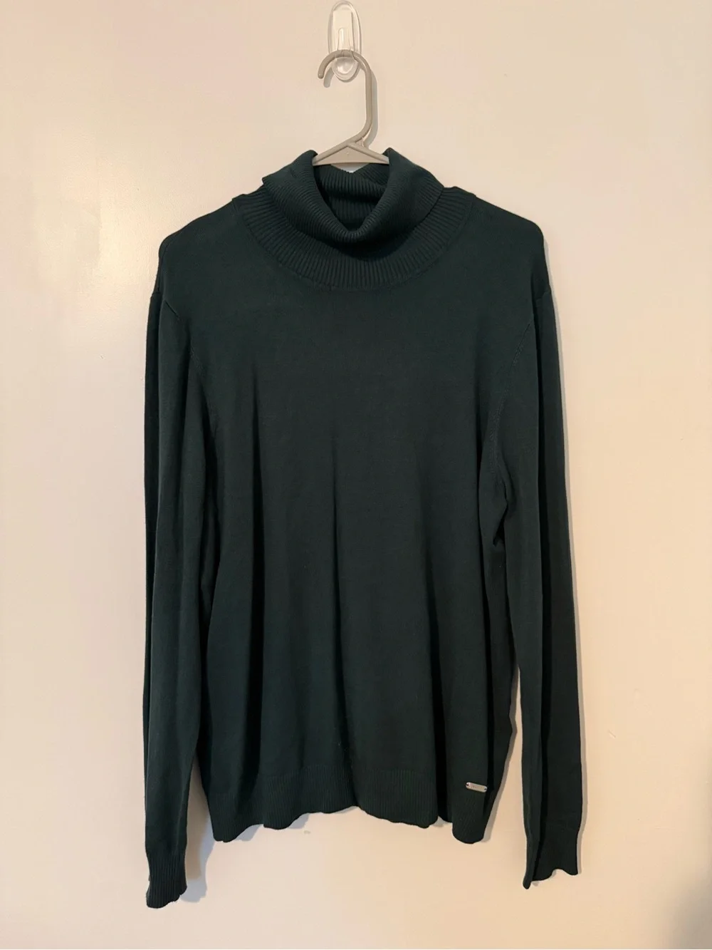 Calvin Klein Dark Green Women's Turtleneck Sweater